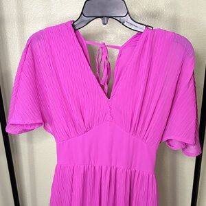 Japna Vibrant Pink Backless Dress